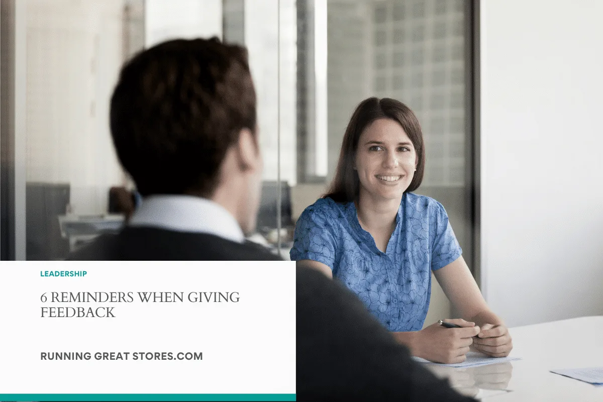 Featured image for “6 Reminders when giving Feedback”