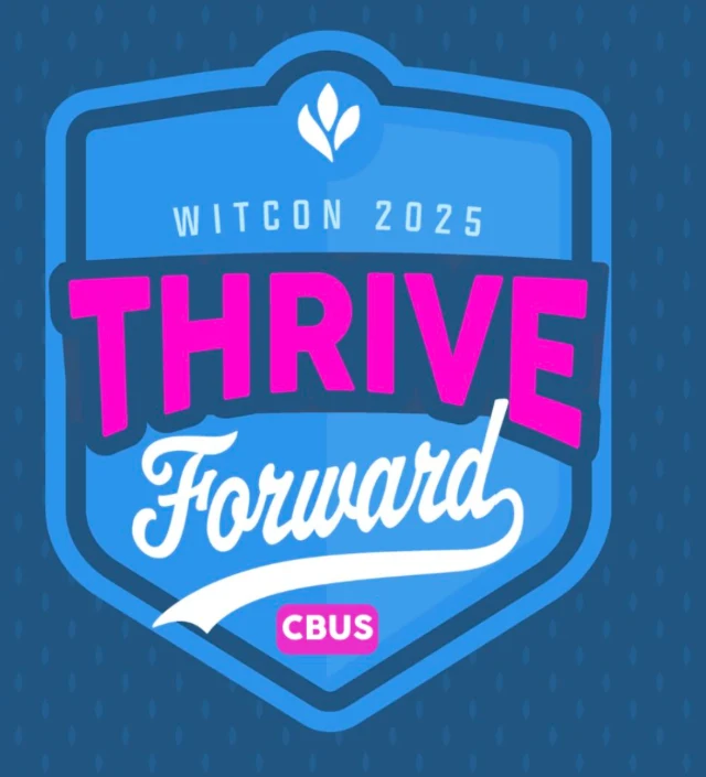 WITcon 2025 Thrive Forward CBUS event badge